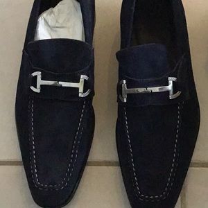 Canali 1934  Italian Blue Suede Loafers  New